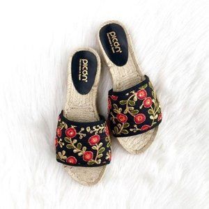 Picon | spanish floral embroidered espadrille flat